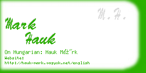 mark hauk business card